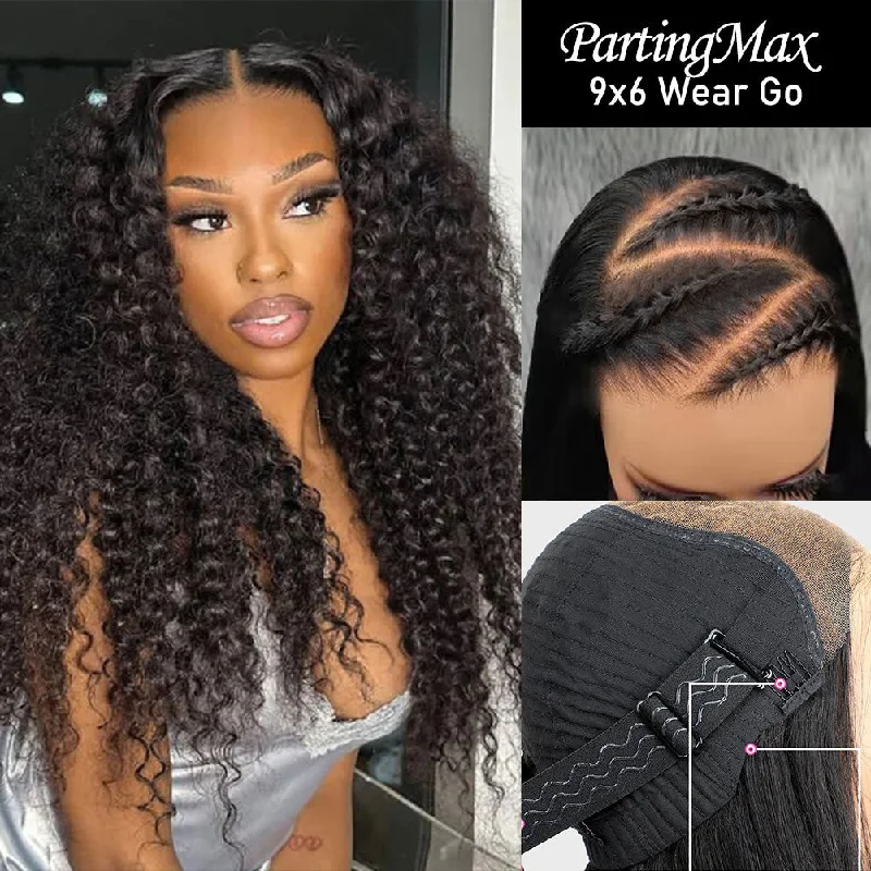 9x6 PartingMax HD Skin Melt Lace Wear Go Glueless Pre-cut Human Hair Lace Wig | Curly