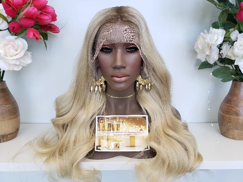 CAROLINE Ash Blonde Lace Wig