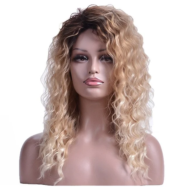 Curly Ombre Blonde Wig