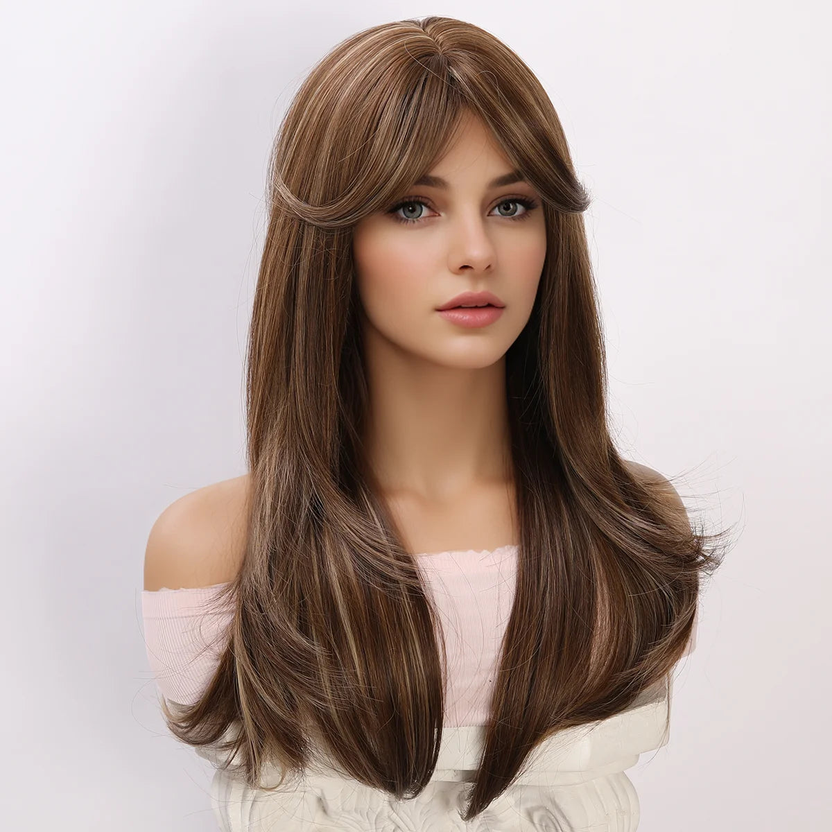 Dark Brown Crossdressing Wig