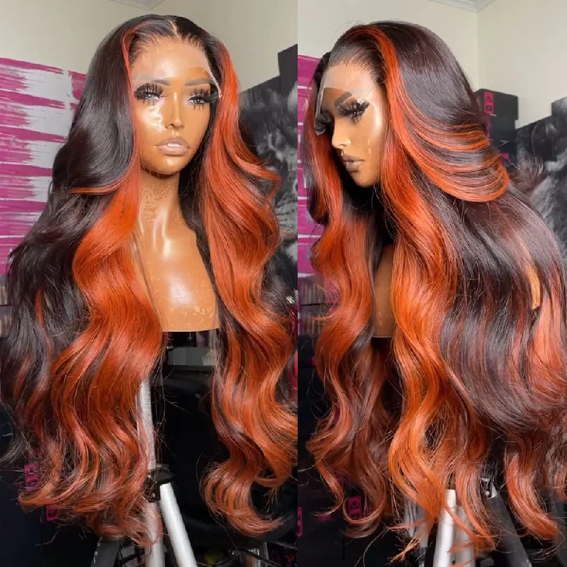 Essence | 13X6 Lace Front Ginger Higlight Virgin Human Hair Wig