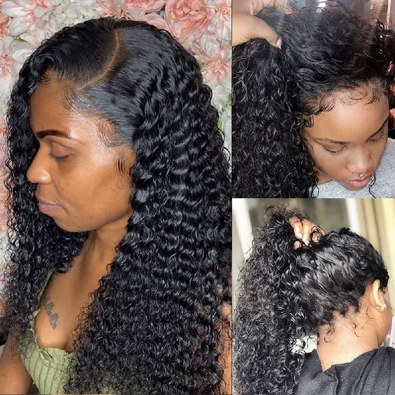 Ezra | Preplucked Human Hair 370 Lace Frontal Curly