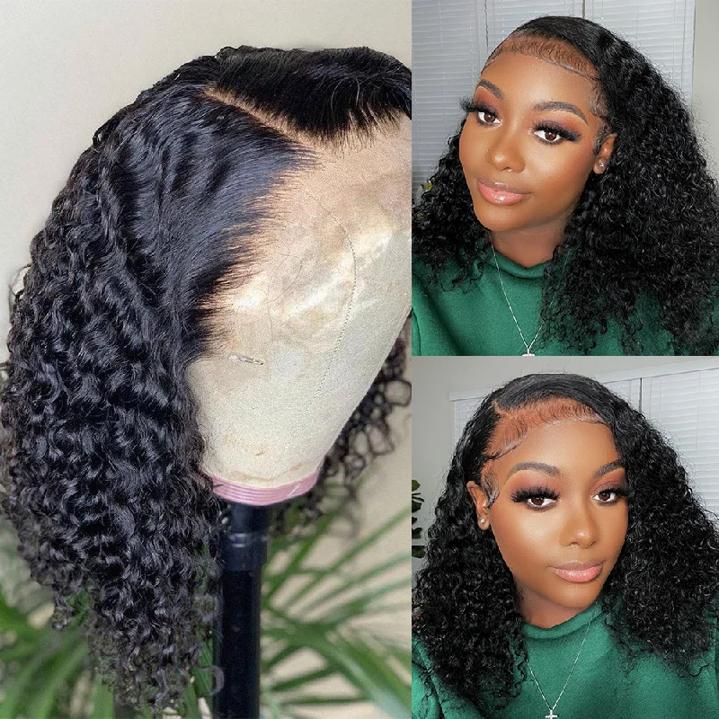 Jane | 13x4 Virgin Human Hair BOB Lace Front Wig | Curly