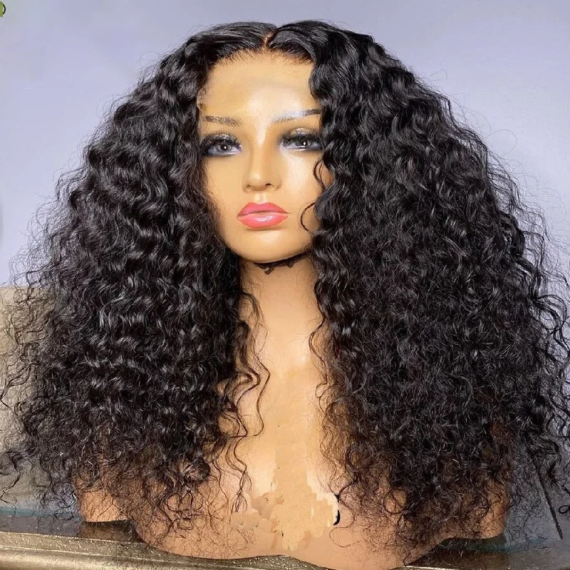 Laila | Diamond Fake Scalp 13X6 Human Hair Lace Front Wig | Water Wave