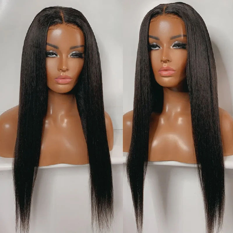 Lecia | 4X4 Lace Closure Wig Pre-plucked Human Hair Yaki