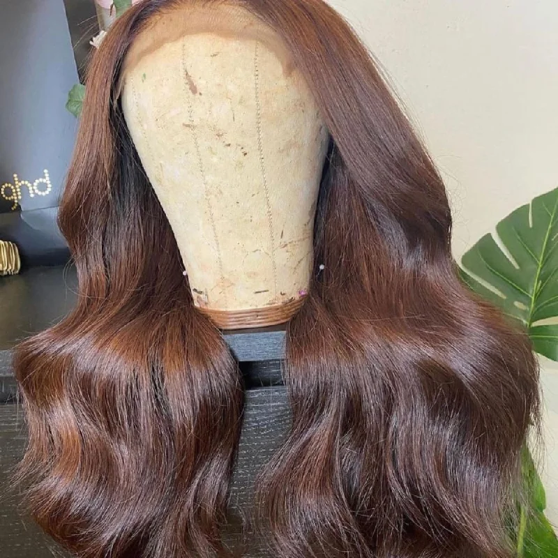 Lexie | Brown 13X6 Precolored Human Hair Lace Front Wig