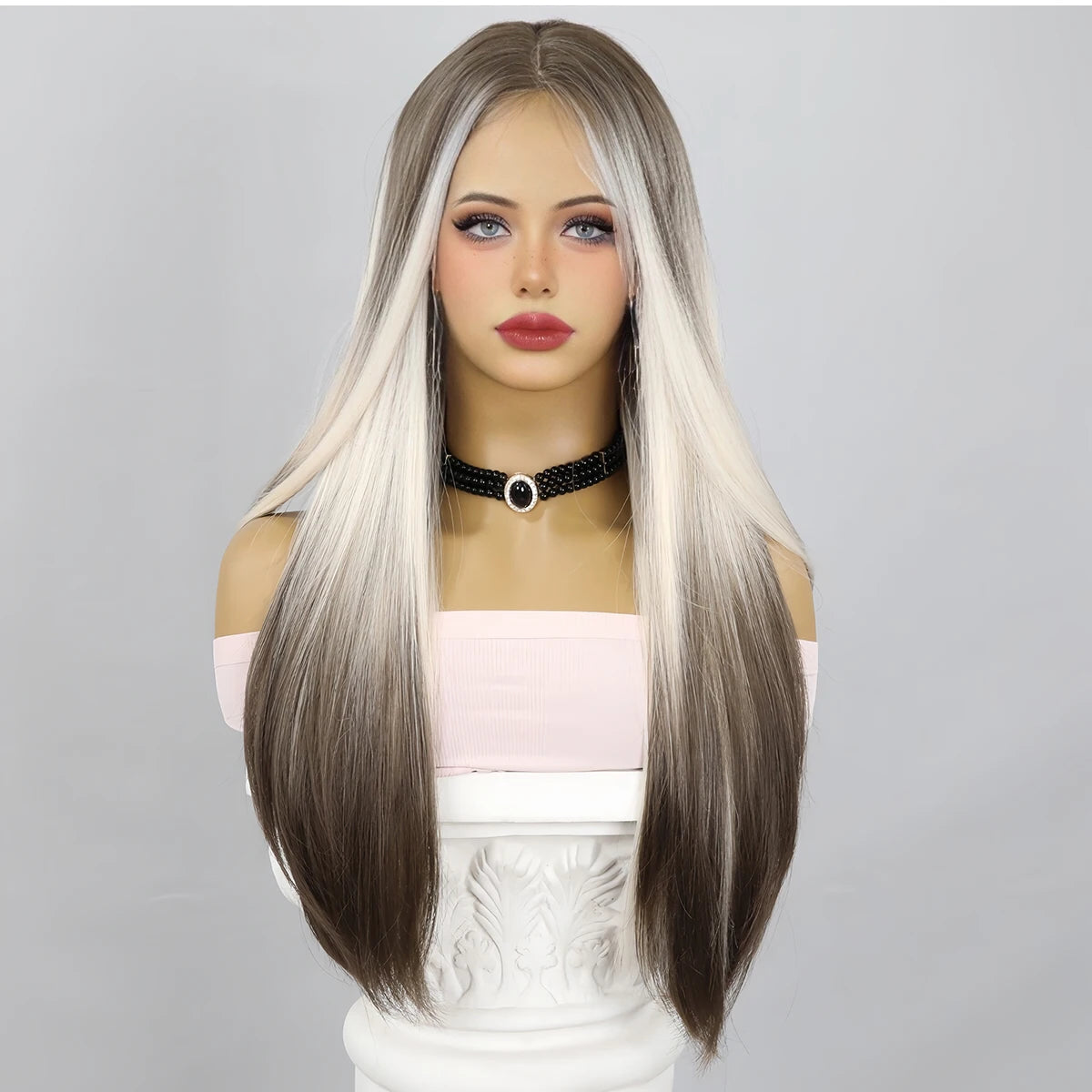 Light Brown Straight Crossdressing Wig