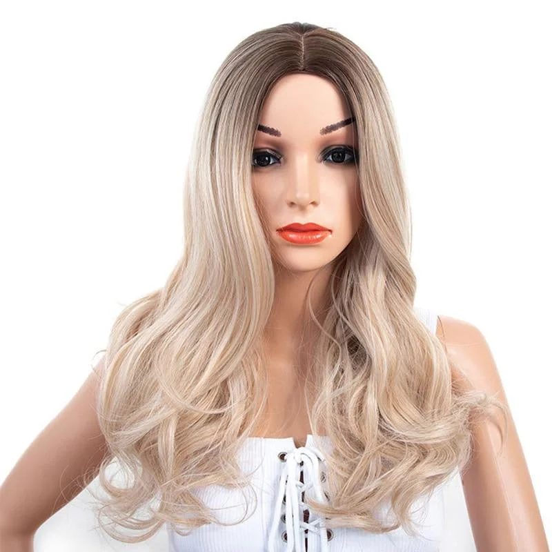 "Slutty Nancy" Long Ombre Blonde Wig