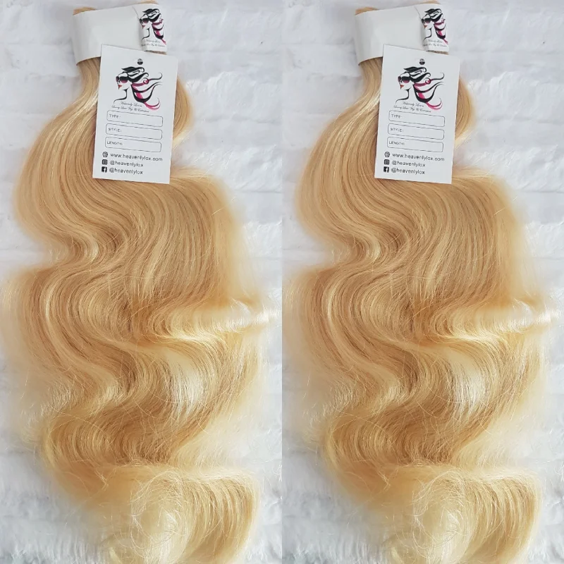 Luxe Blonde Wavy SINGLE DONOR Bundles (extensions)