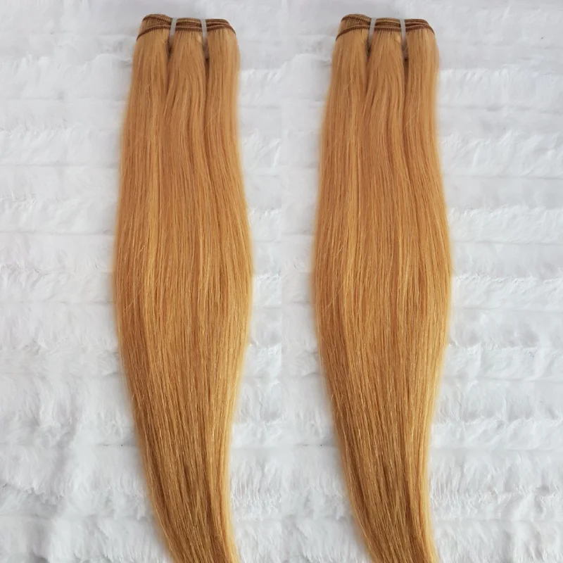 Luxe Strawberry Blonde Straight SINGLE DONOR Bundles (extensions)