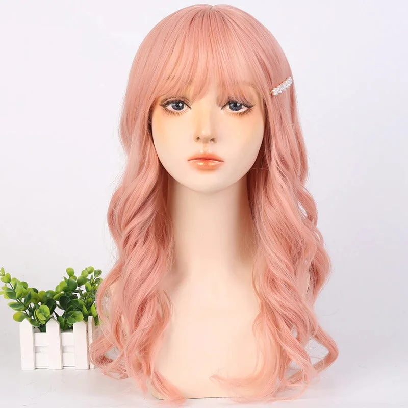 "Sissy Loraine" Orange Wig with Bangs