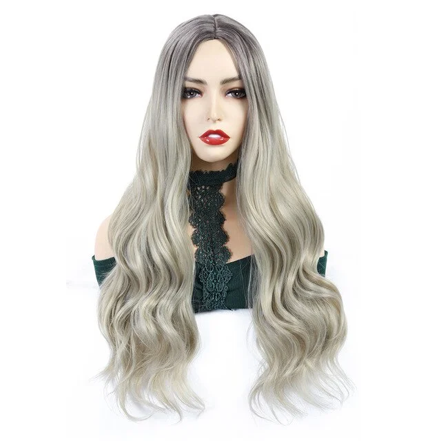 Two Tone Long Wavy Wig