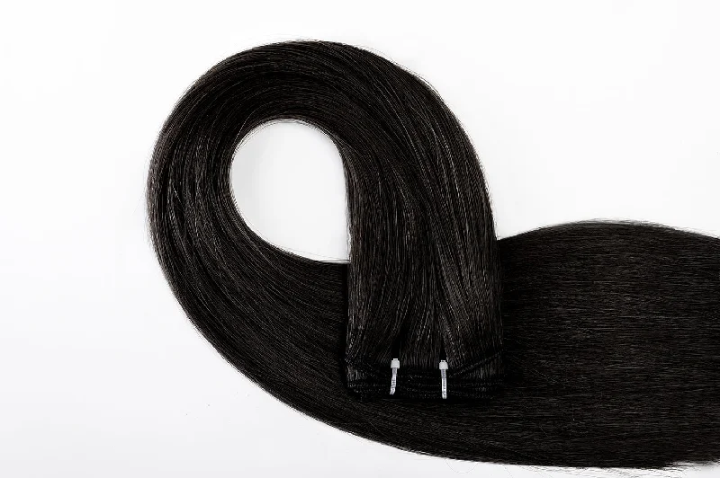 #1 Jet Black Traditional Weft Extensions