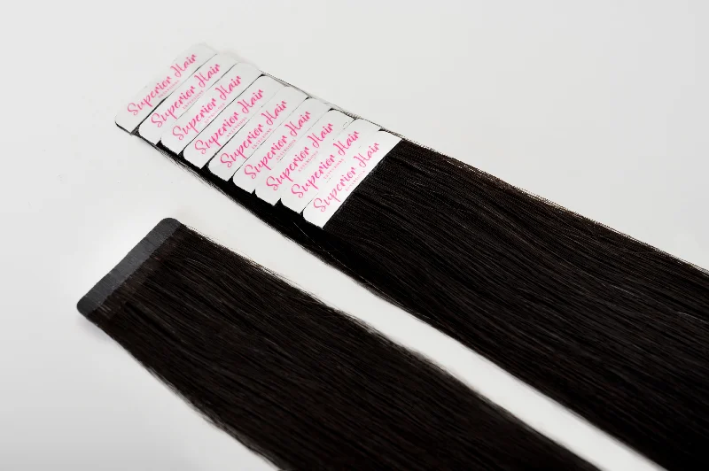 #1 Jet Black Ultra Seamless Tape In Extensions