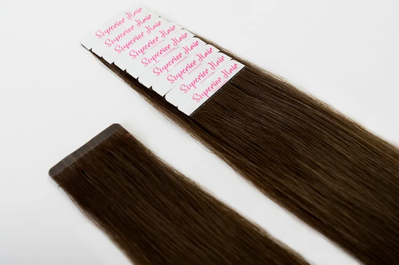 #2 Dark Brown Ultra Seamless Tape In Extensions