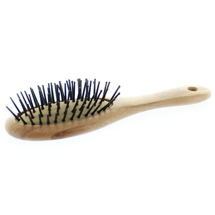 ELEGANT BRUSH #970 BAMBOO OVAL-PIN SMALL