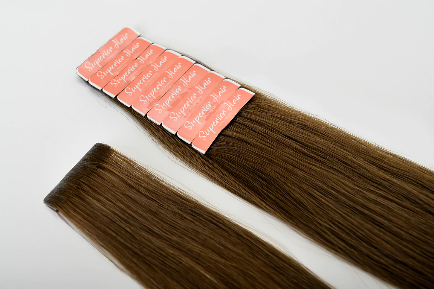 #4 Chocolate Brown Invisi Tape Hair Extensions