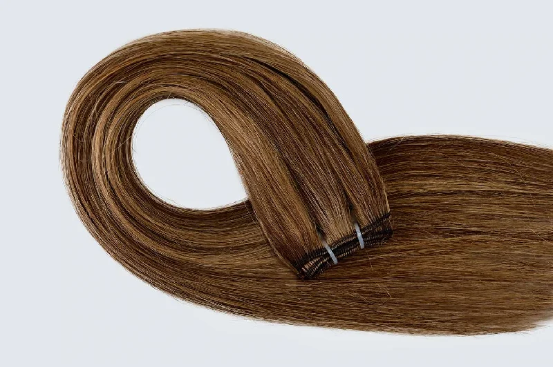 #6/27 Dark Blonde/Light Brown Mix Traditional Weft Extensions