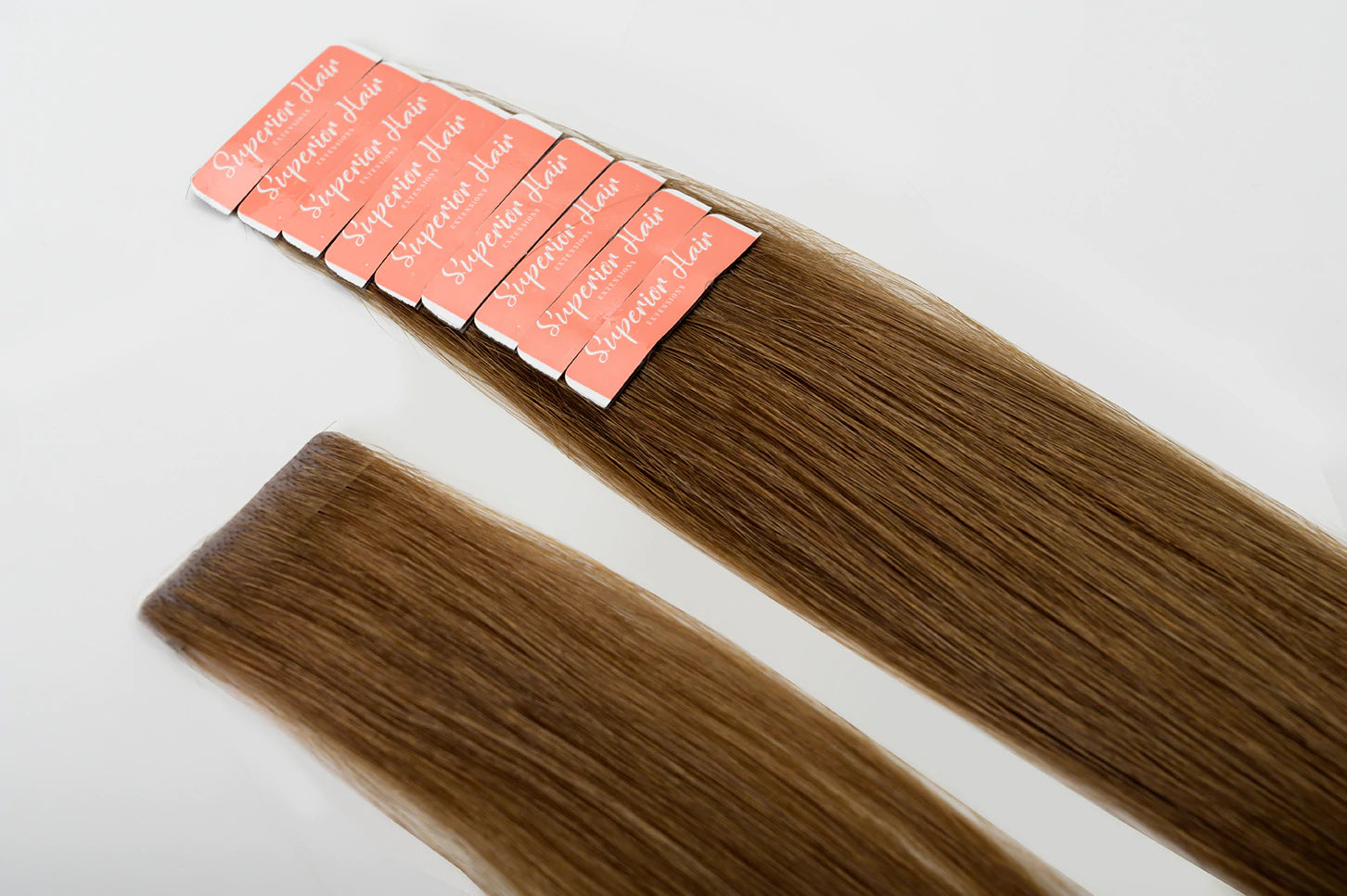 #6 Chestnut Brown Invisi Tape Hair Extensions