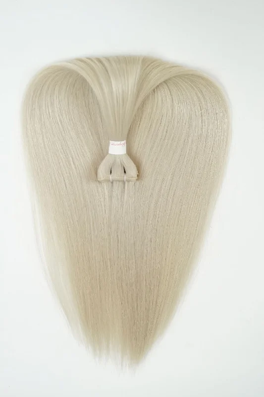 #60 Whitest Ash Blonde Genius Weft Extensions