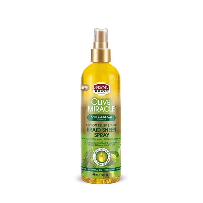 AFRICAN PRIDE Olive Miracle Braid Sheen Spray 12OZ [NORMAL]