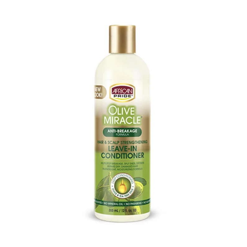 AFRICAN PRIDE OLIVE MIRACLE Leave-In Conditioner 12oz