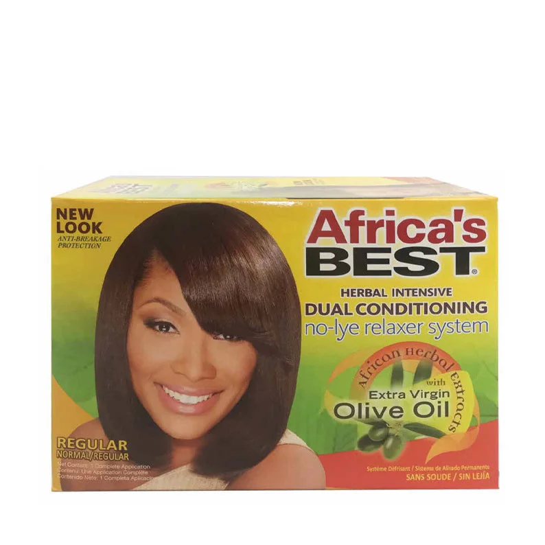 AFRICA'S BEST Herbal Intensive Dual Conditioning No-Lye Relaxer System [REGULAR]