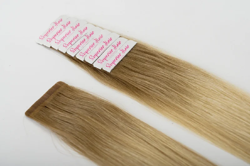 #Beach Blonde Ombre Ultra Seamless Tape In Extensions