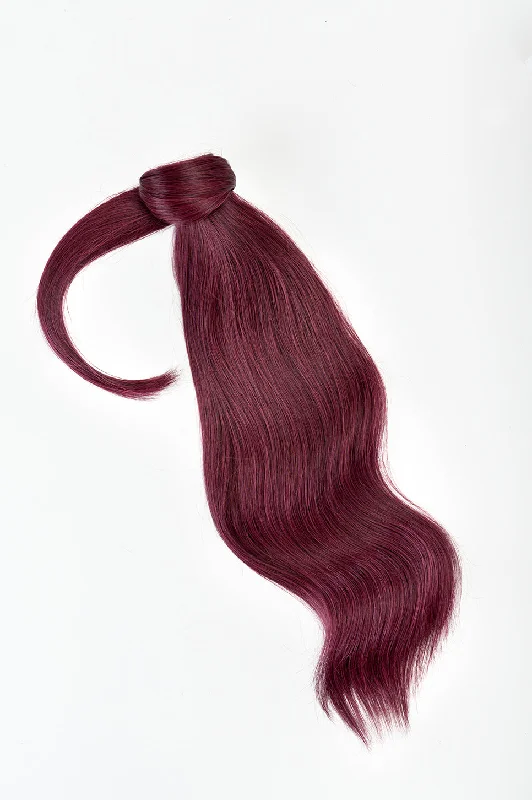 #Burgundy Ponytail Extensions