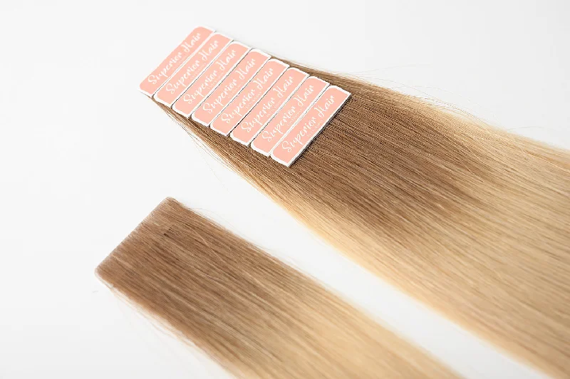 #Cappuccino Ombre Invisi Tape Hair Extensions