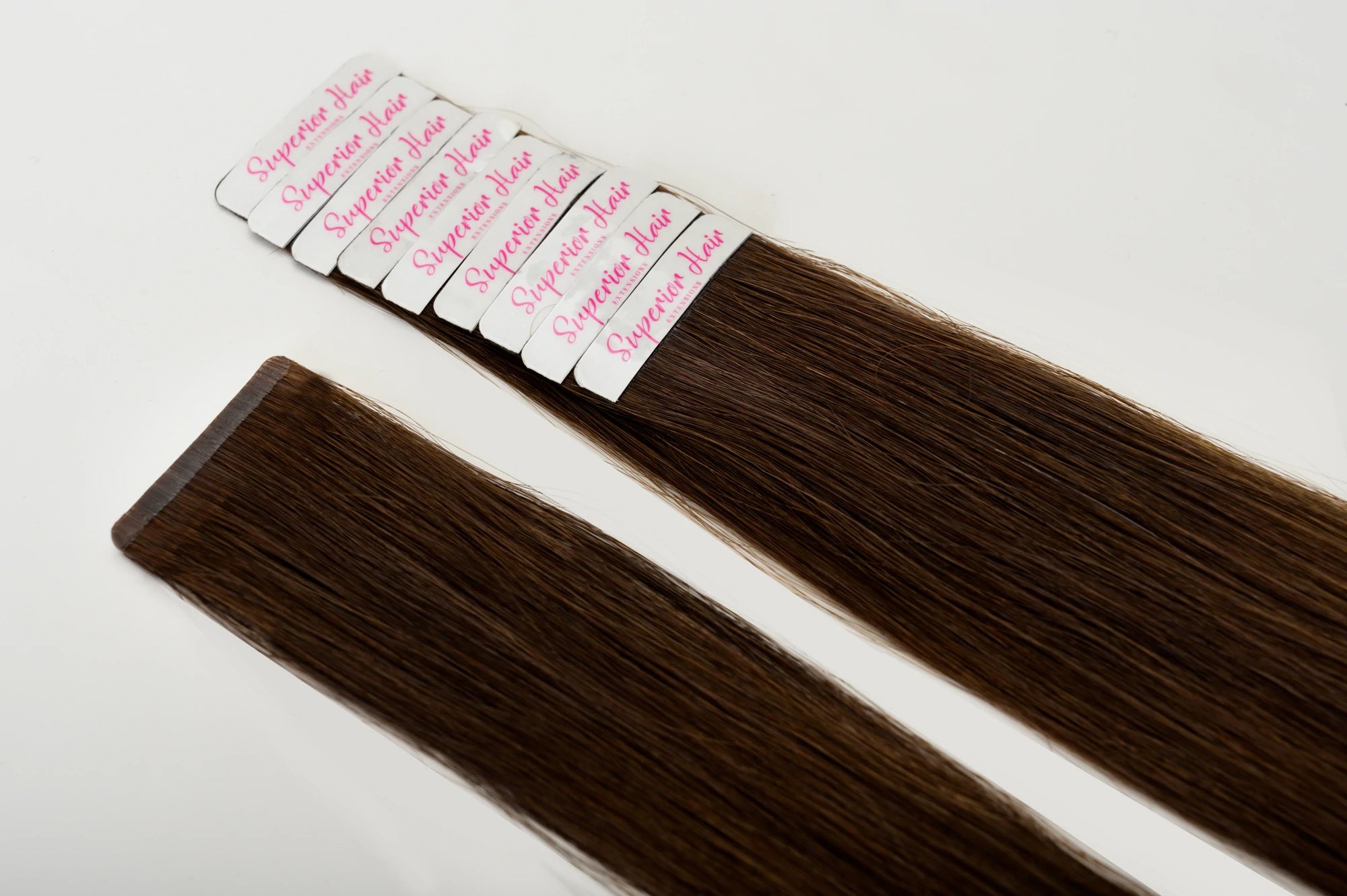 #Chocolate Brown Balayage Ultra Seamless Tape In Extensions