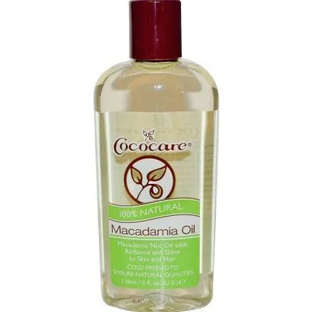 Cococare 100% Natural Macadamia Oil 4 Oz