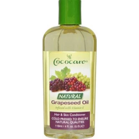 Cococare Natural Grapeseed Oil 4 Oz