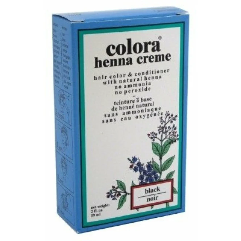 Colora Henna Creme Black - 2 Oz