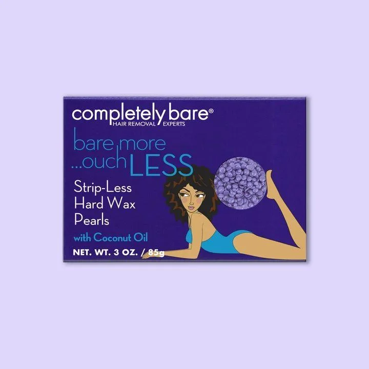 Completely Bare Bare More Ouch Less Strip-Less Hard Wax Pearls Kit, 3 Oz