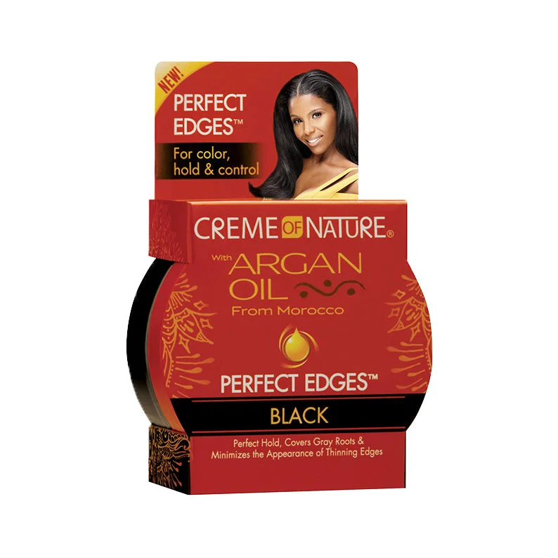 CREME OF NATURE ARGAN OIL Perfect Edges 2.25oz  [BLACK]