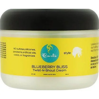 Curls Blueberry Twist-N-Shout Cream 8 Oz