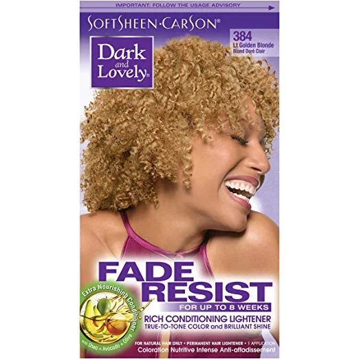 Dark And Lovely Color New #384 Light Golden Blonde