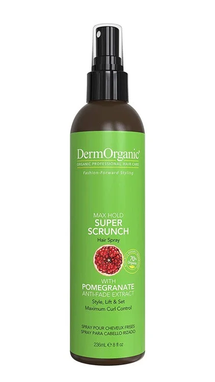 Dermorganic Max Hold Super Scrunch Hairspray 8 oz