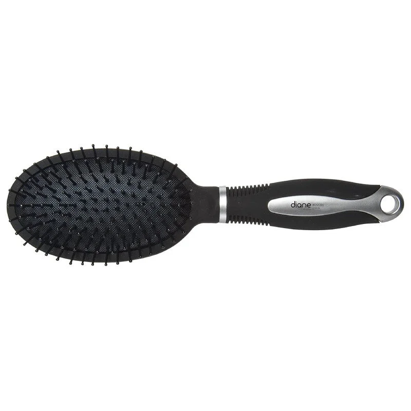 Diane Black/Silver Oval Paddle Brush