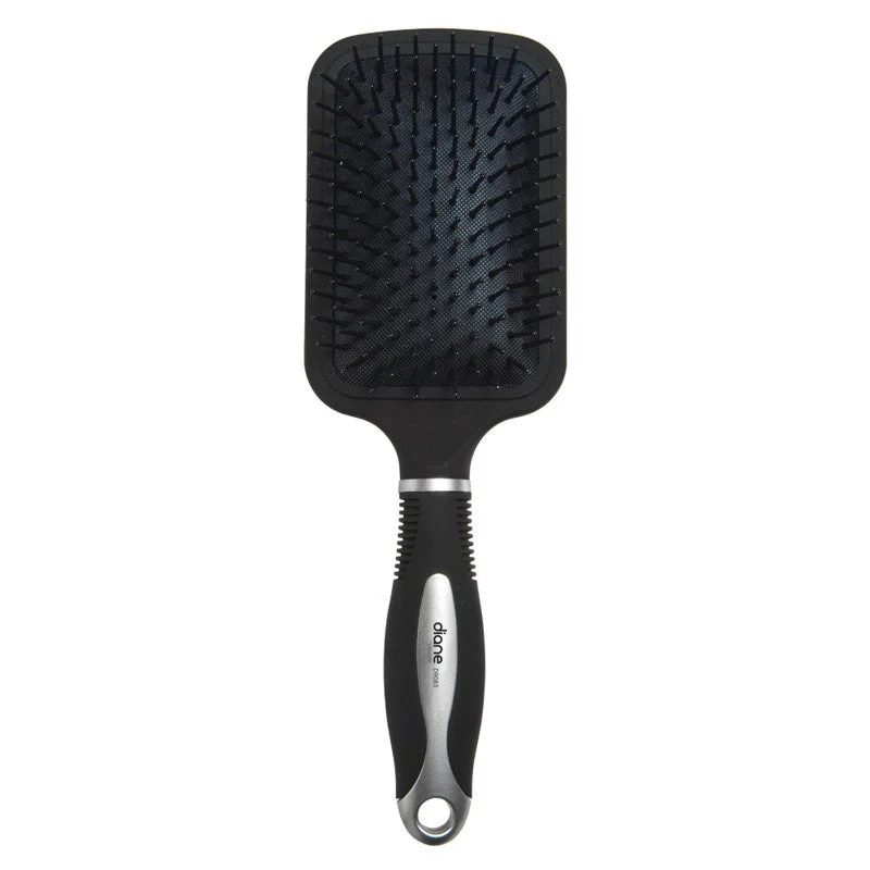 Diane Black/Silver Square Paddle Brush