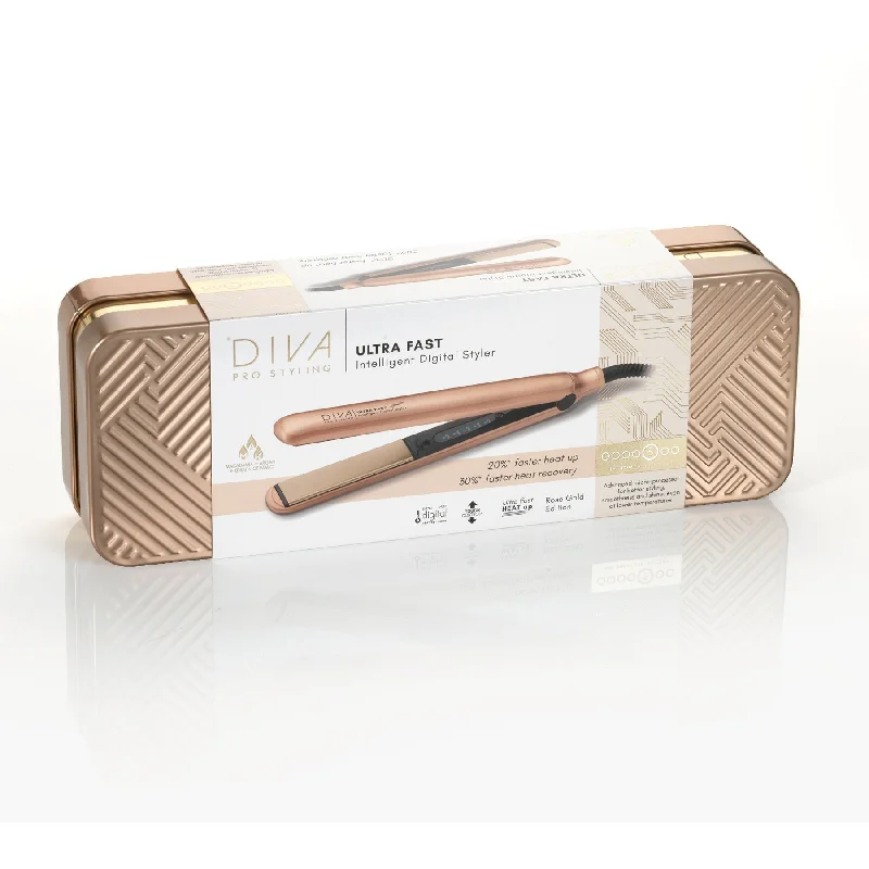 Diva Ultra Fast Intelligent Rose Gold Digital Styler