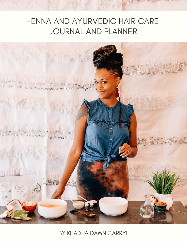 Henna and Ayurvedic Hair Care Journal and Planner eBook