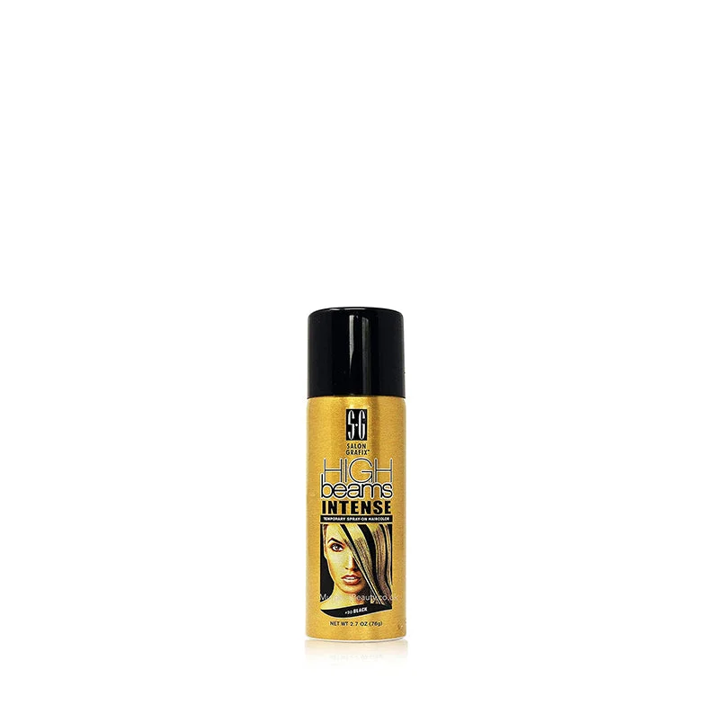 HIGH BEAMS Intense Temporary Spray On Hair Color [BLACK] 2.7oz