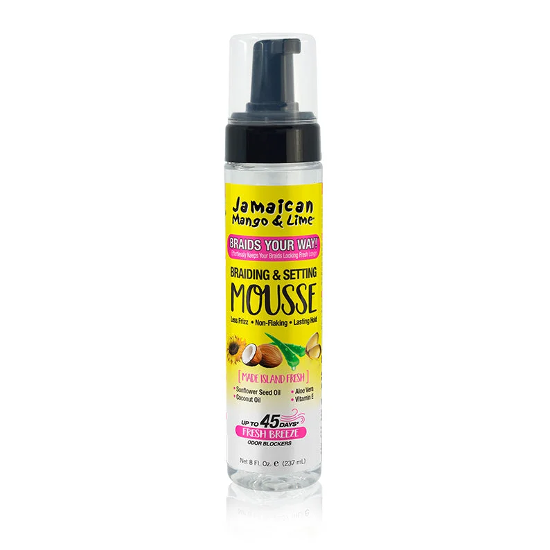 JAMAICAN MANGO & LIME Braiding & Setting Mousse 8oz