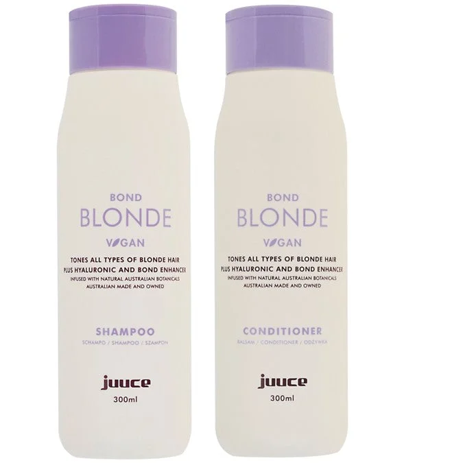 Juuce Bond Blonde Tones all Types of Blonde Shampoo and Conditioner Duo.