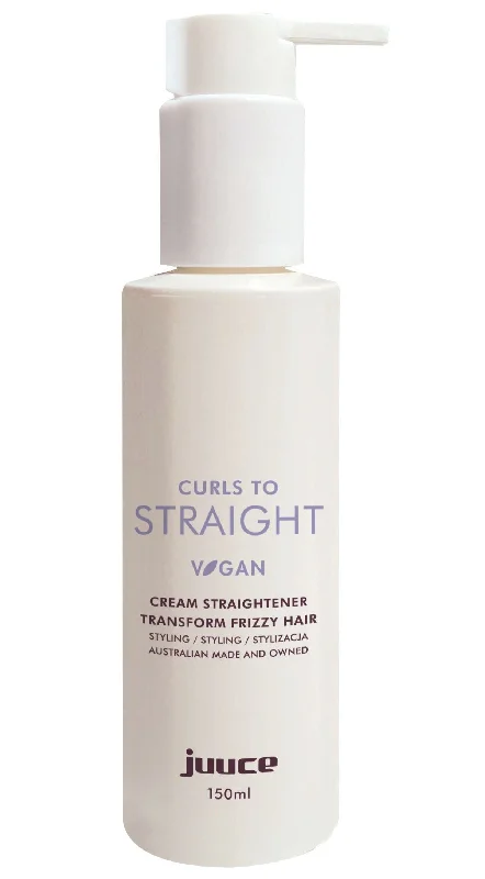 Juuce Curls to Straight Cream Straightener Transform Frizzy Hair             .