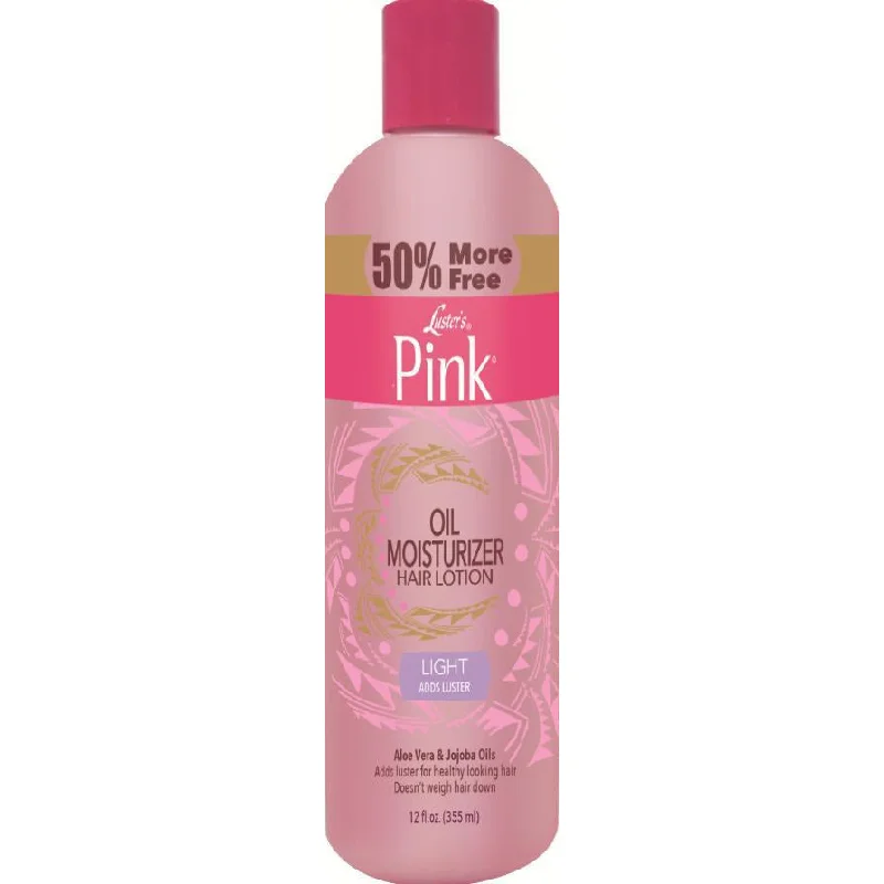 Luster's Pink Classic Light Oil Moisturizer Hair Lotion Bonus 12 Oz