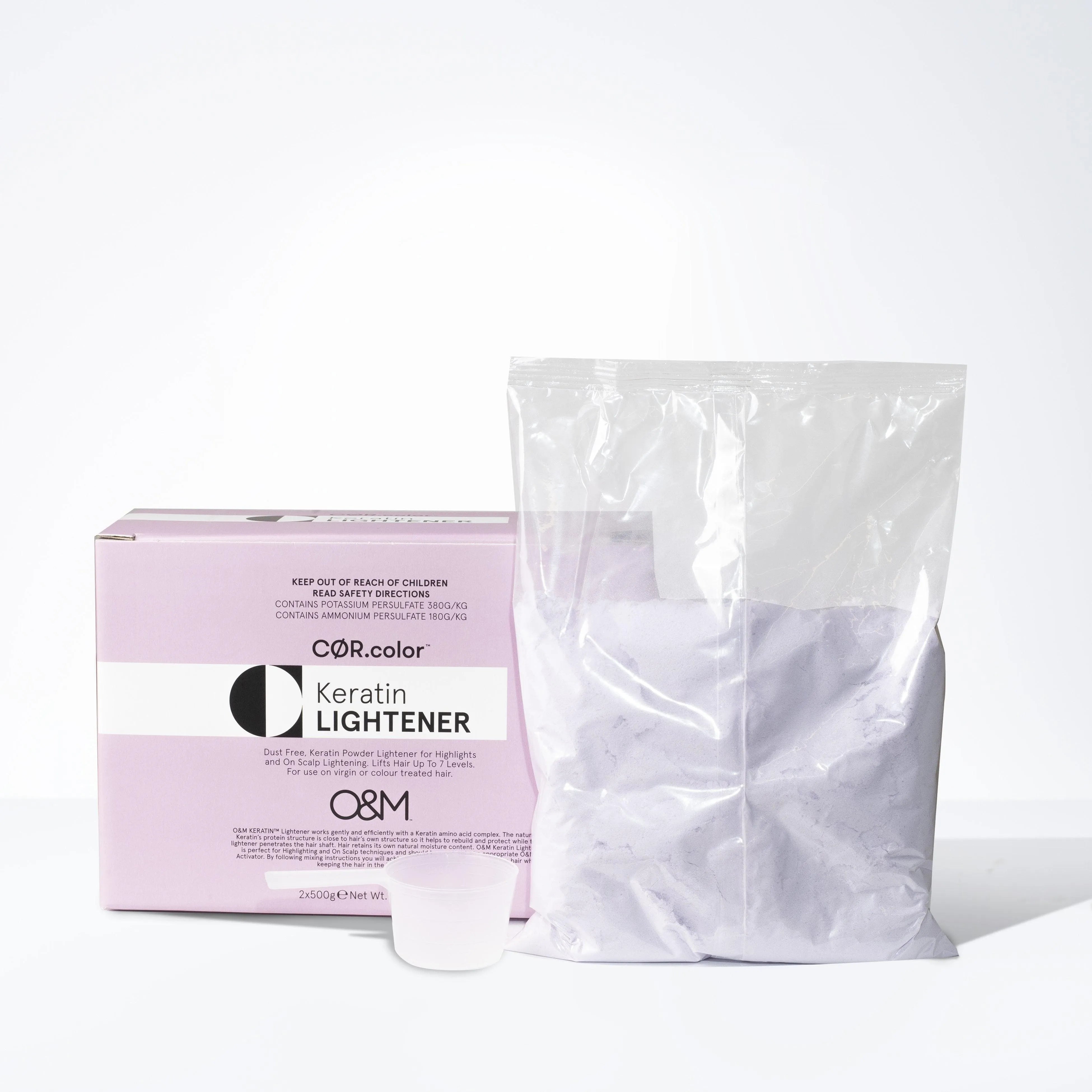 CØR.color Keratin Pink Lightener (with Ammonia) - 1kg Refills