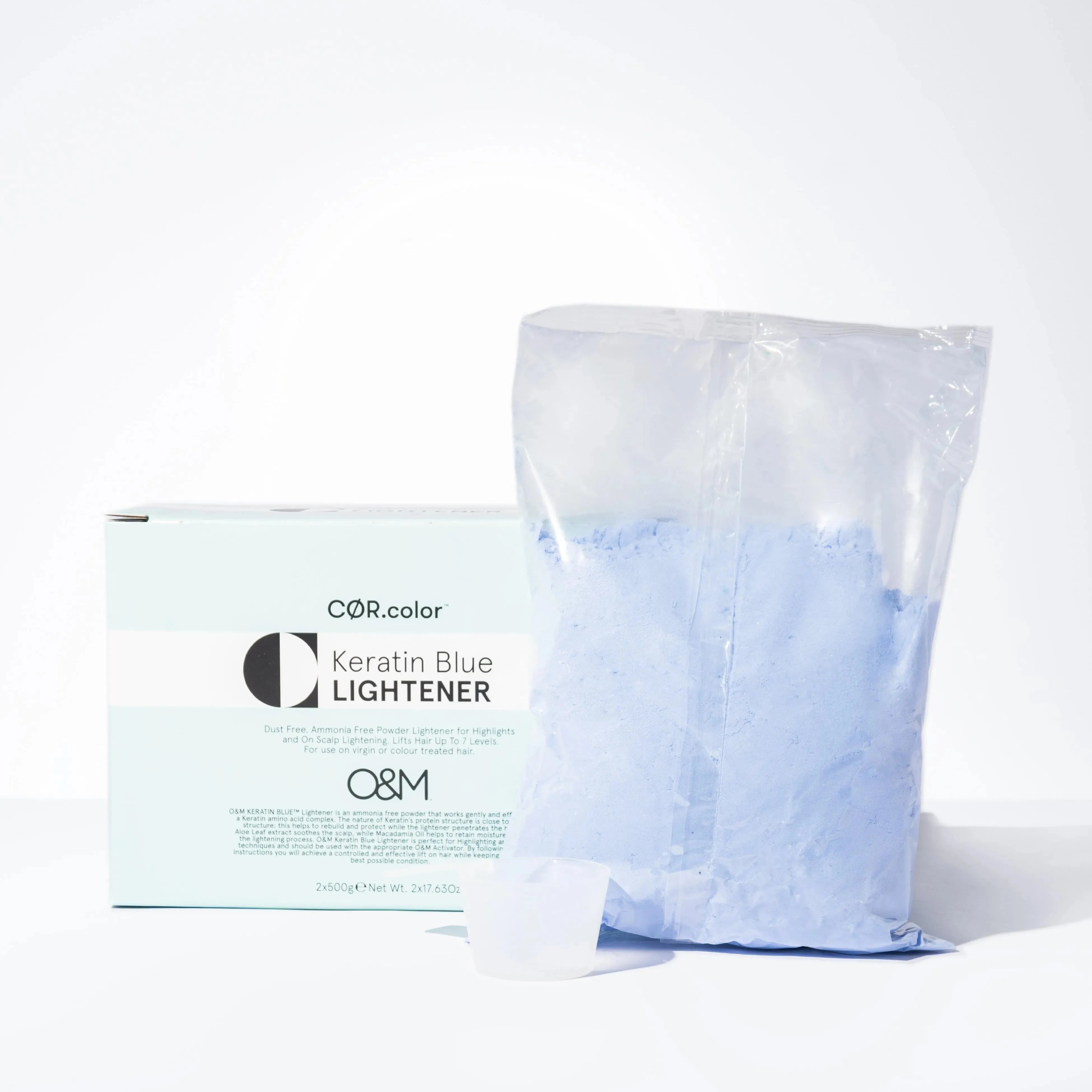 Ammonia Free Keratin Blue Powder Lightener (1kg) - [2 x 500g REFILLS]